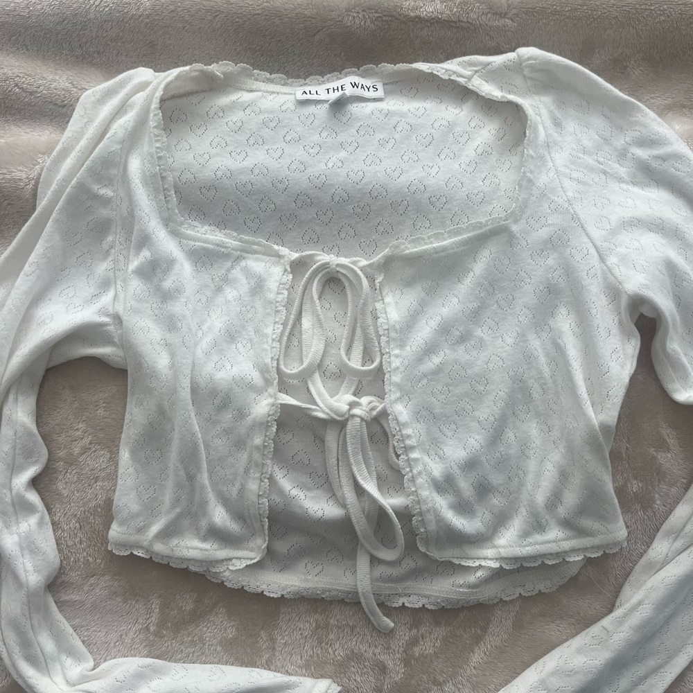 Reformation pointelle top